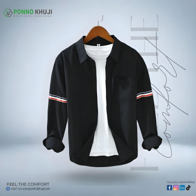 Men's Premium Quality Printed  Long Sleeve Shirt Courtesy by Clothifybd.com
