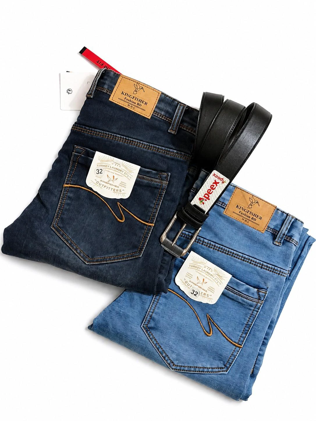 Kingfisher Jeans Combo (Belt Gift)