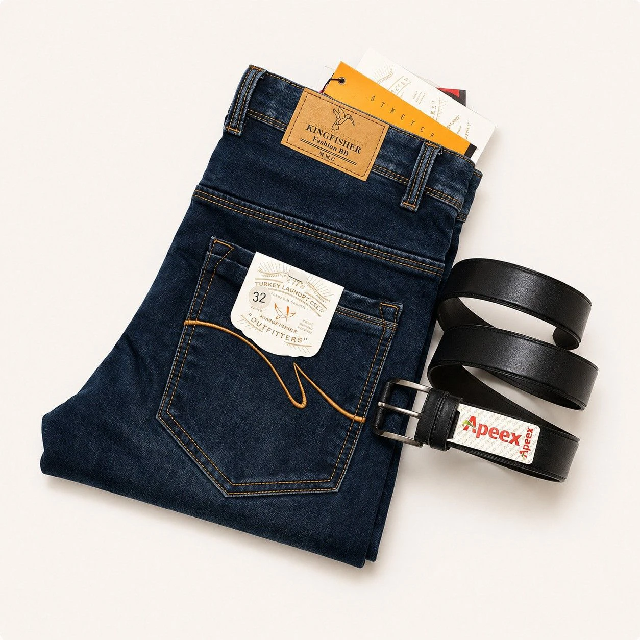 Kingfisher Jeans Dark Blue (Belt)