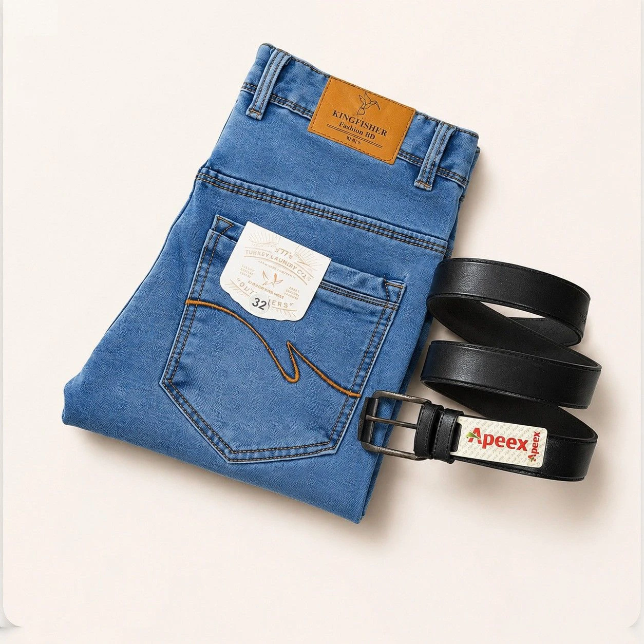 Kingfisher Jeans Light Blue (Belt Gift)